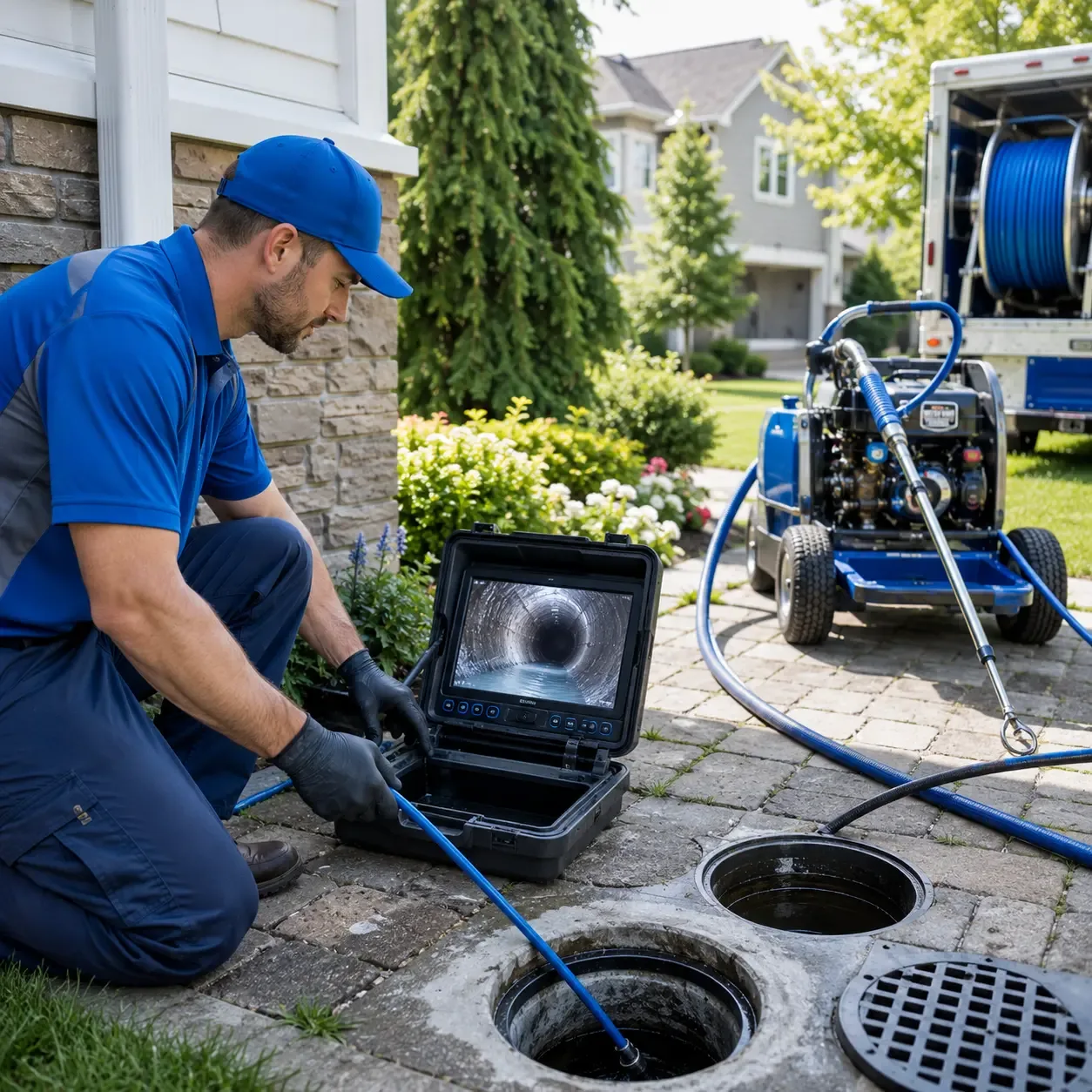 Outdoor drain cleaning professionals serving Manton, MI