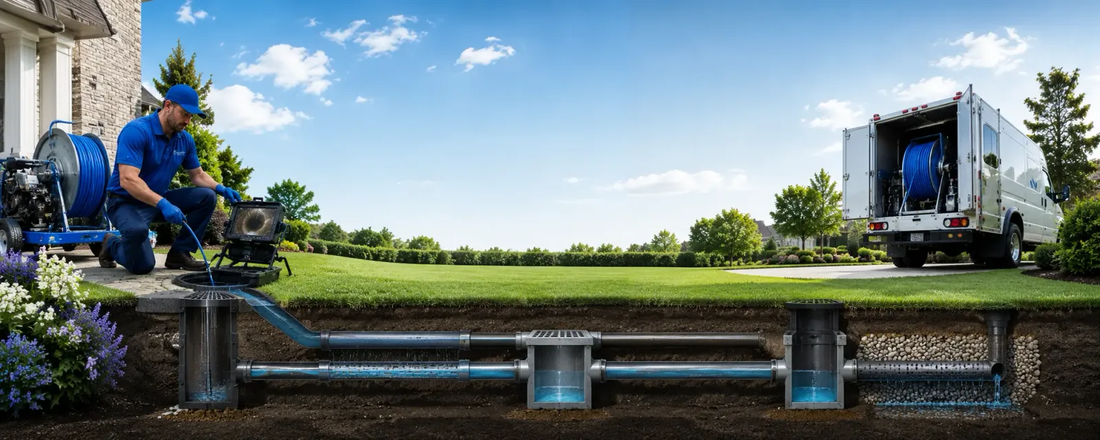 Outdoor drain cleaning information for Manton, MI