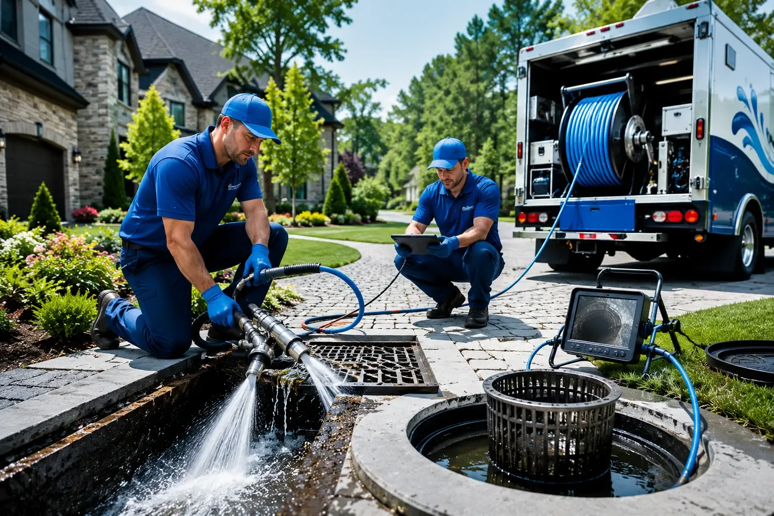 Local outdoor drain cleaning professionals in Manton, MI